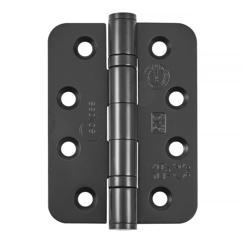 Eclipse - 102x76x3mm Ball Bearing Radius Corner G13 (Pair) -  Matt Black -  14869BLK - Choice Handles