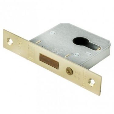 Eurospec - Easi-T Economy Euro Profile Deadlock 64mm - Electro Brassed - EDE5025EB - Choice Handles