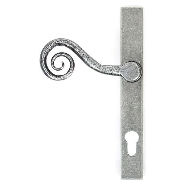 From The Anvil - Monkeytail Slimline Lever Espag. Lock Set - LH - Pewter Patina - 33038L