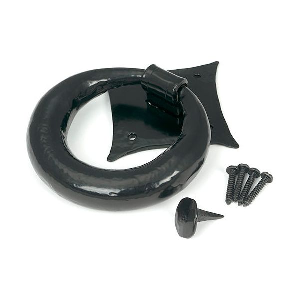 From The Anvil - Ring Door Knocker - Black - 33245