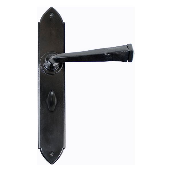 From The Anvil - Gothic Lever Bathroom Set - Black - 33274