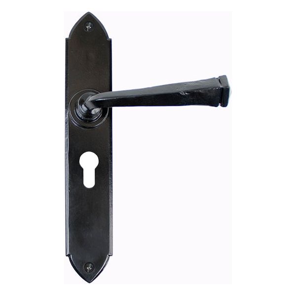 From The Anvil - Gothic Lever Euro Lock Set - Black - 33277