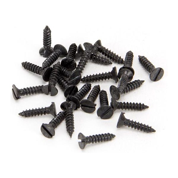 From The Anvil - Black 4 x 1/2" Countersunk Screws (25) - 33402