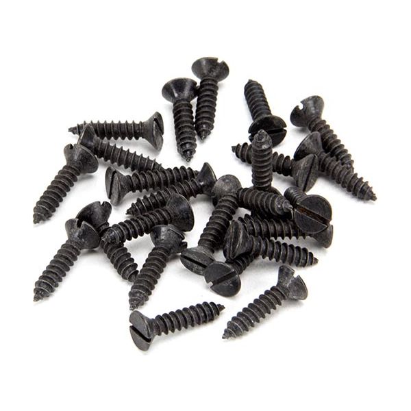 From The Anvil - Black 8 x 3/4" Countersunk Screws (25) - 33413