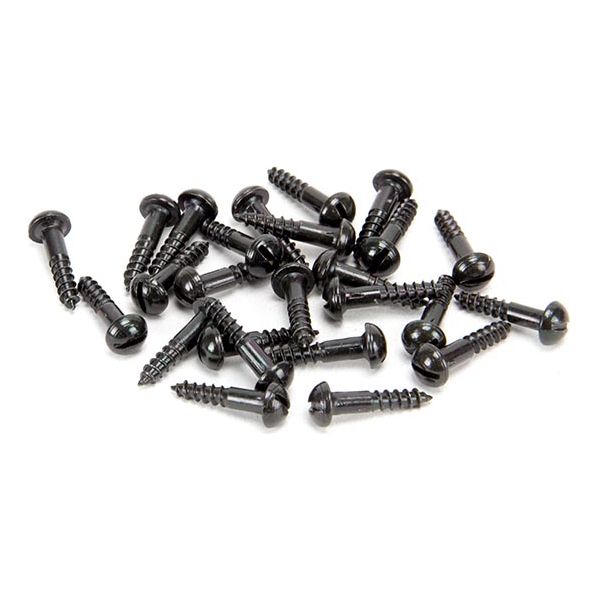 From The Anvil - Black 8 x 3/4" Round Head Screws (25) - 33414