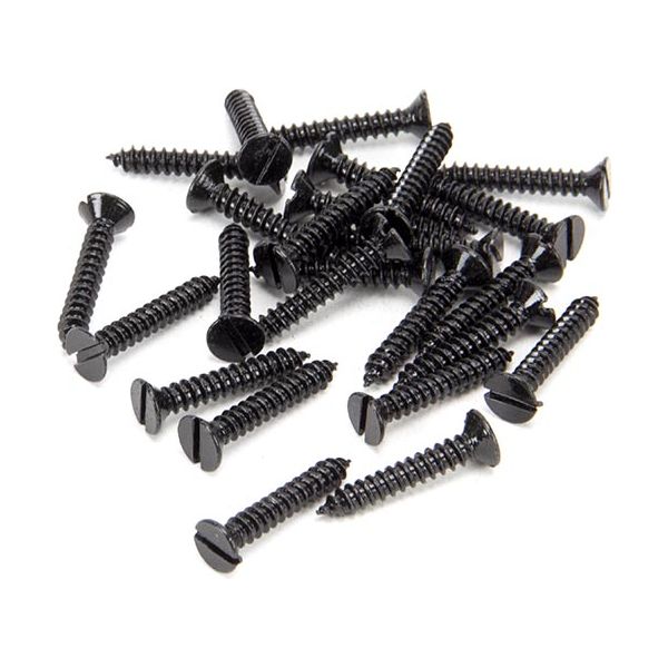 From The Anvil - Black 8 x 1" Countersunk Screws (25) - 33417