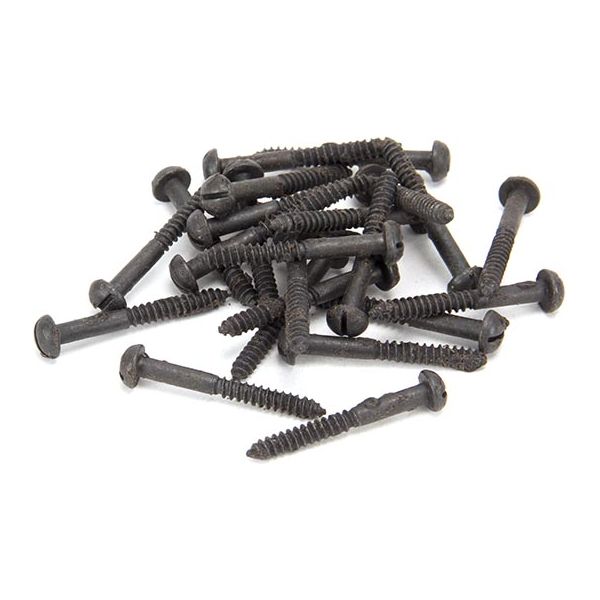 From The Anvil - Beeswax 10 x 1 1/2" Round Head Screws (25) - 33419