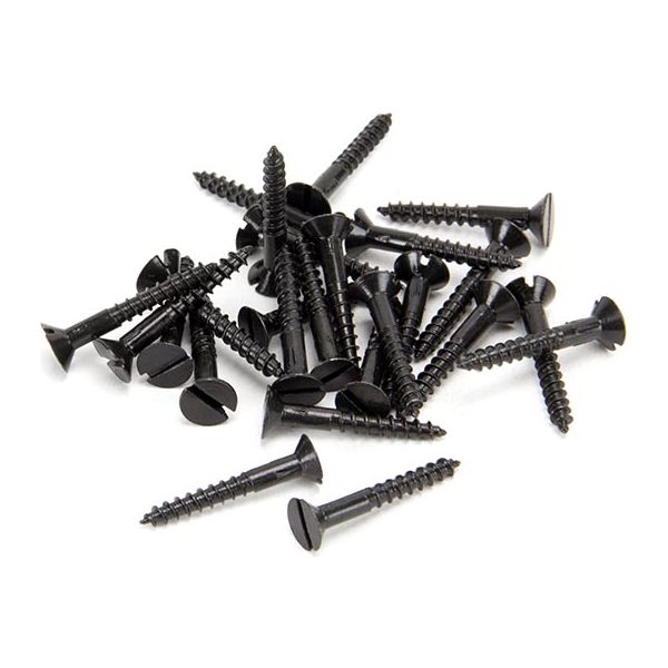 From The Anvil - Black 6 x 1" Countersunk Screws (25) - 33422