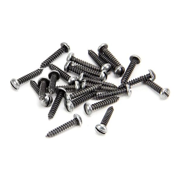 From The Anvil - Pewter 6 x 3/4" Round Head Screws (25) - 33426