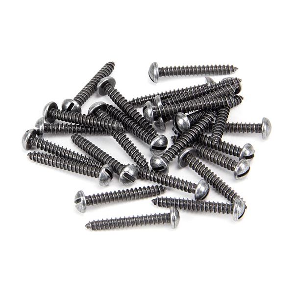 From The Anvil - Pewter 6 x 1" Round Head Screws (25) - 33427