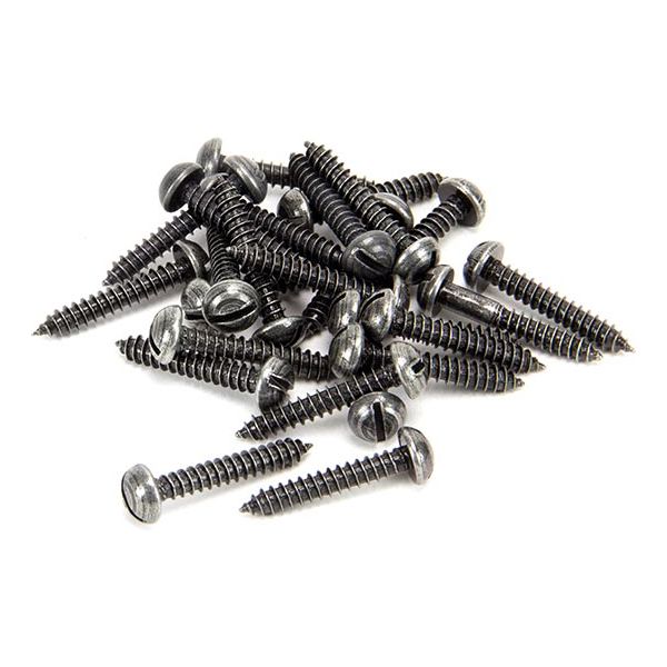 From The Anvil - Pewter 8 x 1" Round Head Screws (25) - 33433