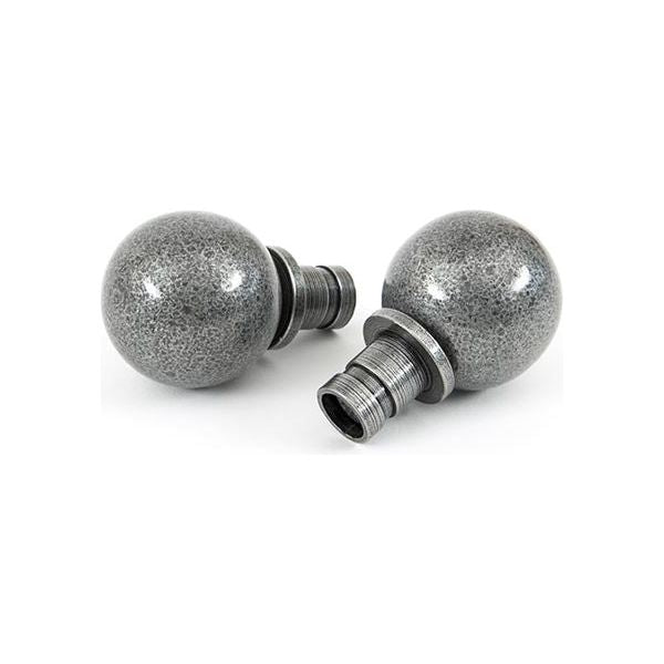 From The Anvil - Pewter Ball Curtain Finial (pair) - 33734