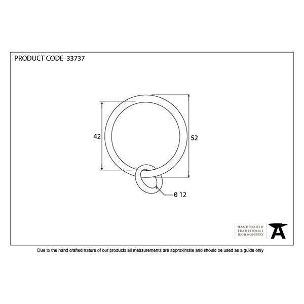 From The Anvil - Pewter Curtain Ring - 33737