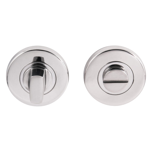 Eclipse - 52x8mm Thumbturn & Release (Non Indicator) -  Polished Satinless Steel -  34523 - Choice Handles