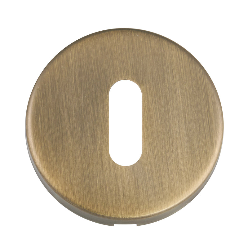 Eclipse - SS 52x8mm Std Keyway Escutcheon -  Matt Antique Brass -  34915 - Choice Handles