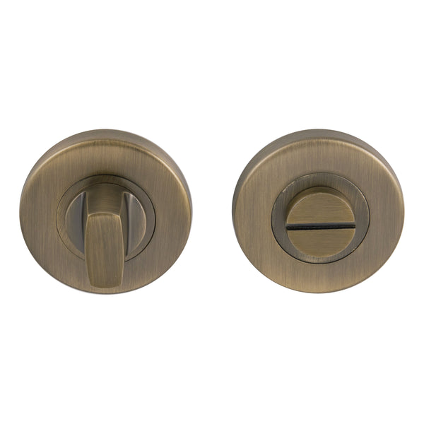 Eclipse - SS 52x8mm Thumbturn & Release -  Matt Antique Brass -  34925 - Choice Handles