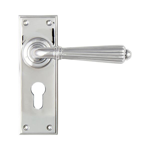 From The Anvil - Hinton Lever Euro Lock Set - Polished Chrome - 45319