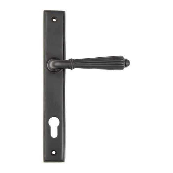 From The Anvil - Hinton Slimline Lever Espag. Lock Set - Aged Bronze - 45332