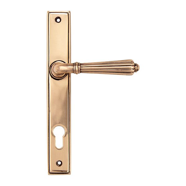 From The Anvil - Hinton Slimline Lever Espag. Lock Set - Polished Bronze - 45338