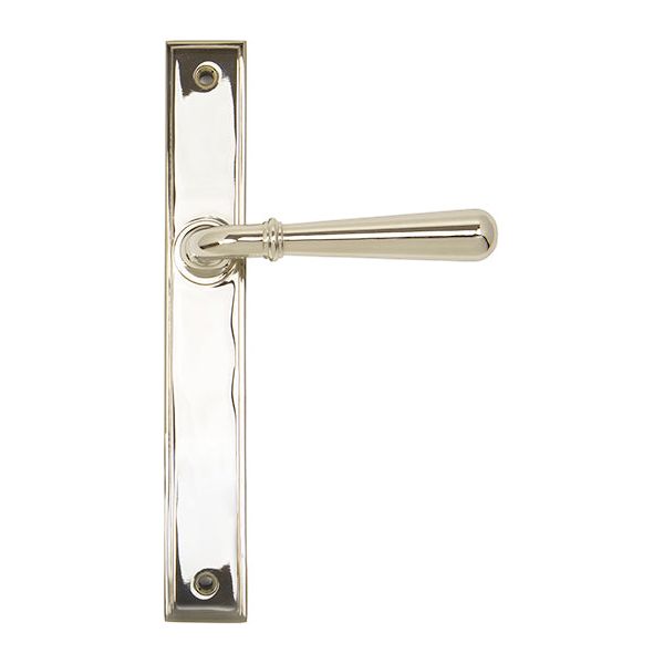 From The Anvil - Newbury Slimline Lever Latch Set - Polished Nickel - 45430