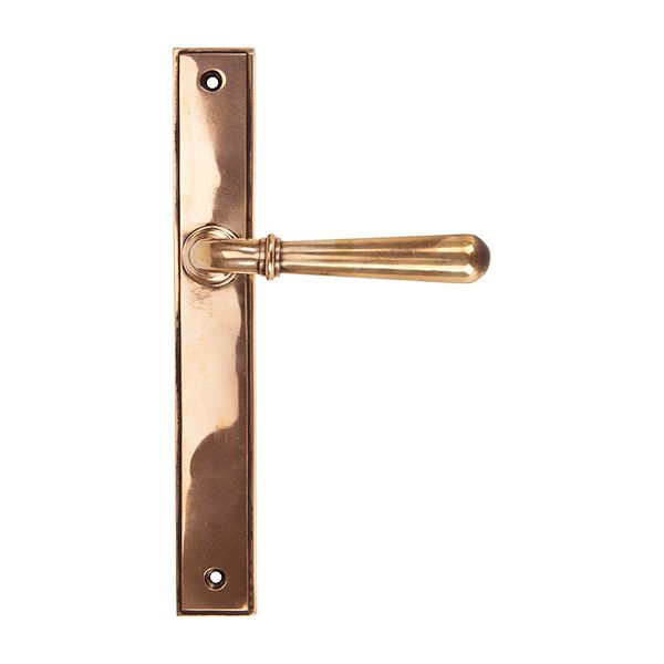 From The Anvil - Newbury Slimline Lever Latch Set - Polished Bronze - 45432