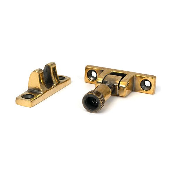 From The Anvil - Aged Brass Brompton Brighton Fastener - Narrow (Square) - 45490