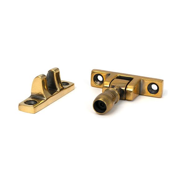 From The Anvil - Aged Brass Mushroom Brighton Fastener - Narrow (Square) - 45493