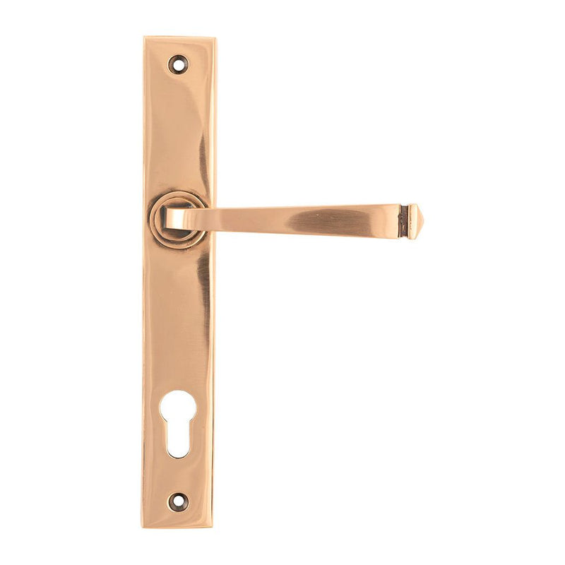 From The Anvil - Avon Slimline Lever Espag. Lock Set - Polished Bronze - 45791