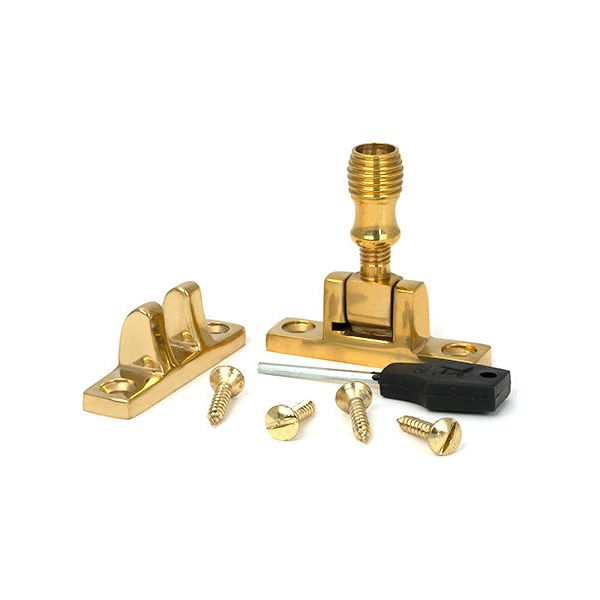 From The Anvil - Polished Brass Beehive Brighton Fastener - Narrow (Square) - 45972