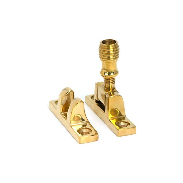 From The Anvil - Polished Brass Beehive Brighton Fastener - Narrow (Square) - 45972