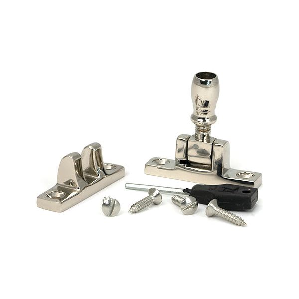 From The Anvil - Polished Nickel Mushroom Brighton Fastener - Narrow (Square) - 45978