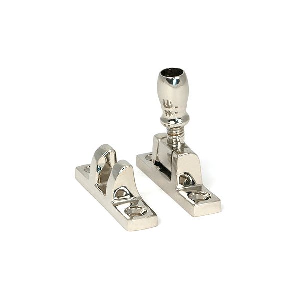 From The Anvil - Polished Nickel Mushroom Brighton Fastener - Narrow (Square) - 45978