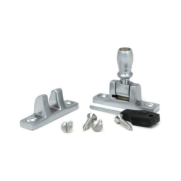 From The Anvil - Satin Chrome Mushroom Brighton Fastener - Narrow (Square) - 45981