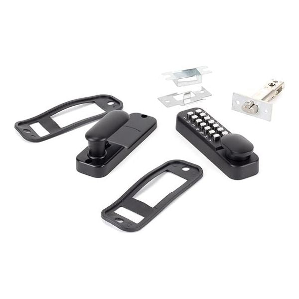 From The Anvil - Black Digital Keypad Lock + 60mm Backset Latch Bolt - 46287