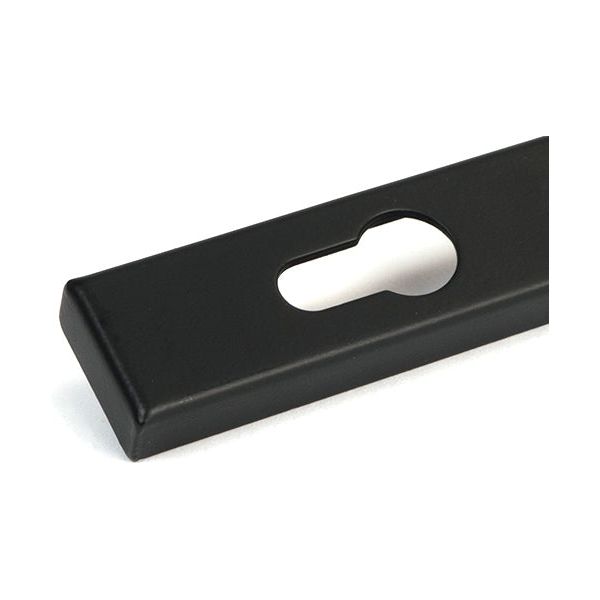 From The Anvil - Matt Black Hammered Newbury Slimline Espag. Lock Set - 46388