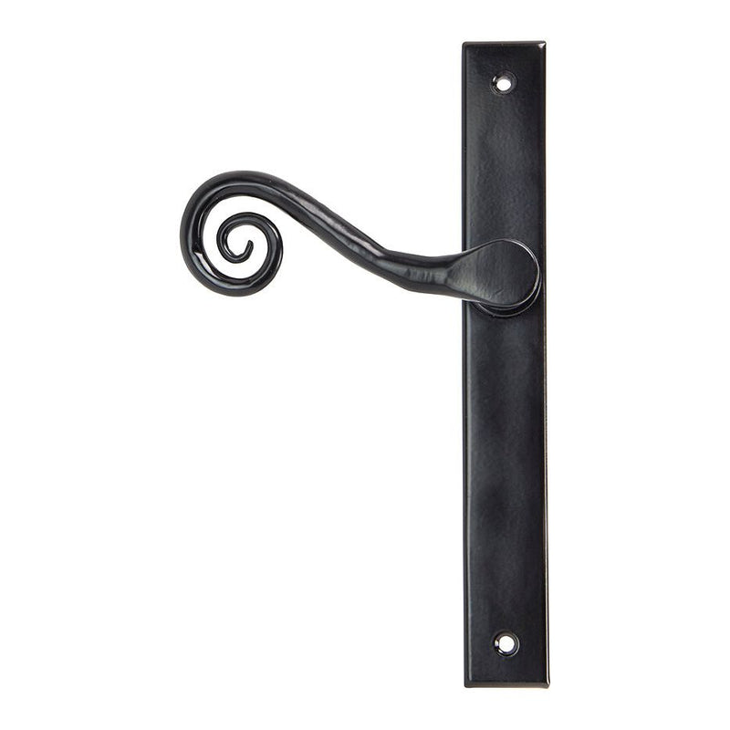 From The Anvil - Pewter Monkeytail Slimline Lever Espag. Latch Set - LH - Pewter Patina  - 46398L