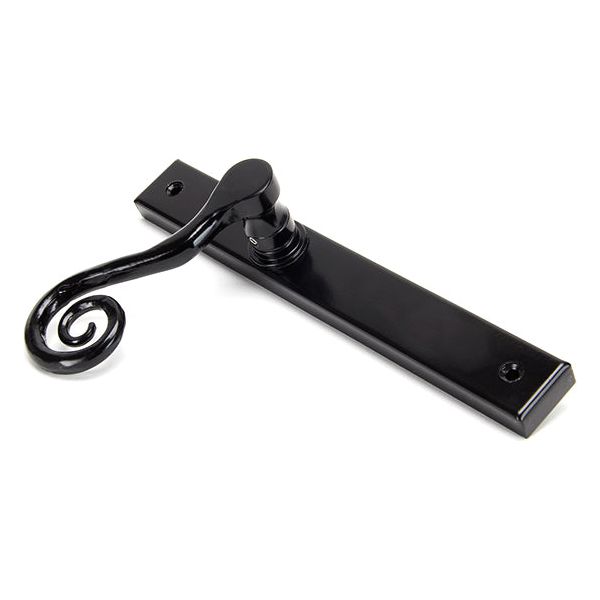 From The Anvil - Black Monkeytail Slimline Lever Espag. Latch Set - RH - Black  - 46397R