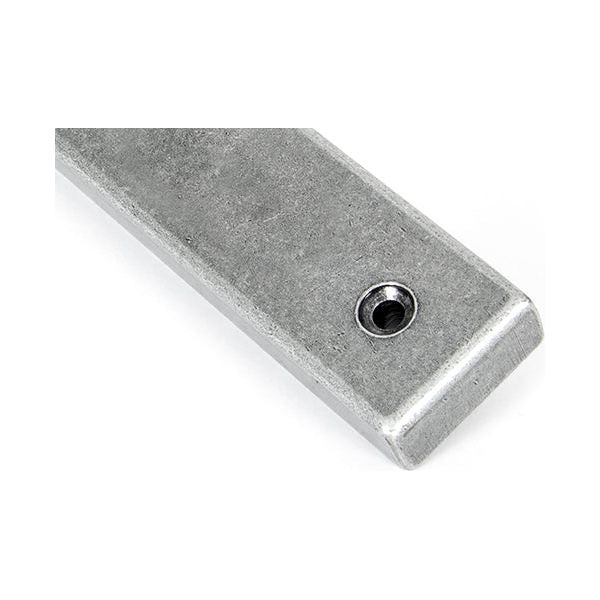 From The Anvil - Pewter Monkeytail Slimline Lever Espag. Latch - RH - Pewter Patina  - 46398R