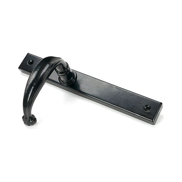 From The Anvil - Black Cottage Slimline Lever Espag. Latch Set - 46400