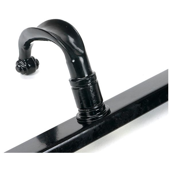 From The Anvil - Black Cottage Slimline Lever Espag. Latch Set - 46400