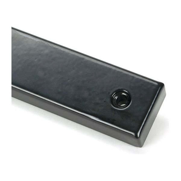 From The Anvil - Black Cottage Slimline Lever Espag. Latch Set - 46400