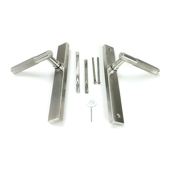 From The Anvil - Satin Marine SS (316) Brompton Slimline Lever Espag. Latch Set - 46409