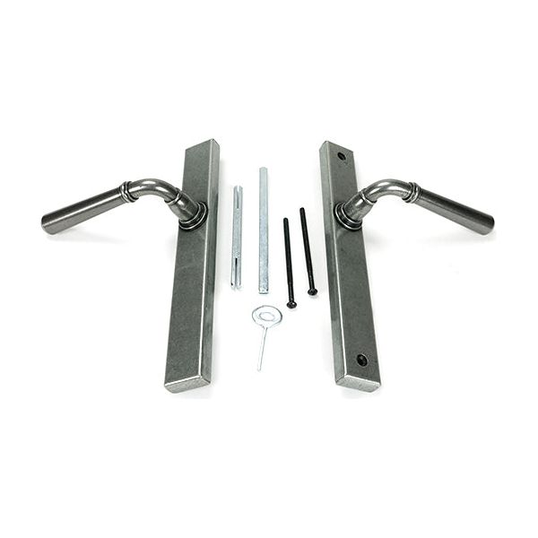 From The Anvil - Pewter Newbury Slimline Lever Espag. Latch Set - 46412