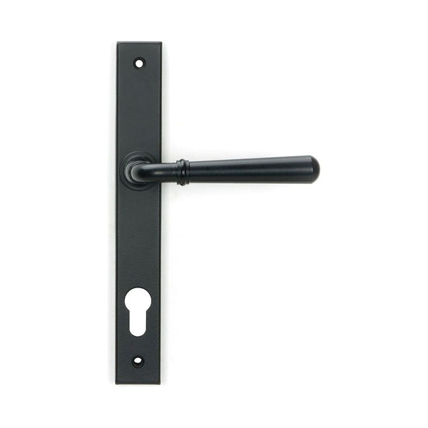 From The Anvil - Matt Black Newbury Slimline Lever Espag. Lock Set - 46413