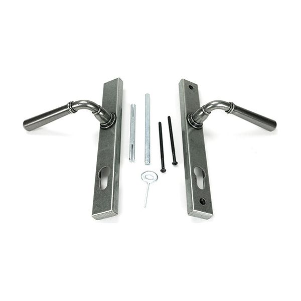 From The Anvil - Pewter Newbury Slimline Lever Espag. Lock Set - 46414