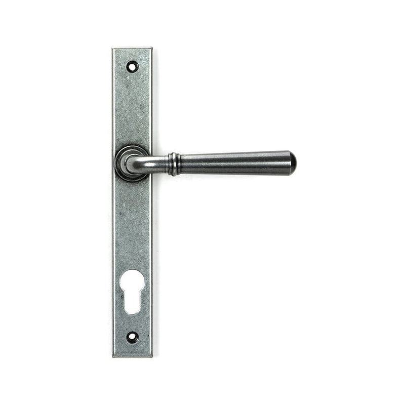 From The Anvil - Pewter Newbury Slimline Lever Espag. Lock Set - 46414