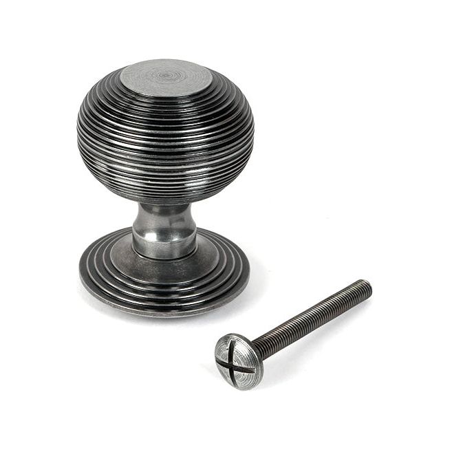 From The Anvil - Pewter Beehive Centre Door Knob - 46661