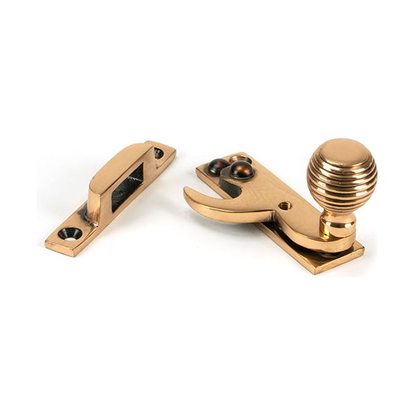 From The Anvil - Polished Bronze Beehive Sash Hook Fastener - 46732