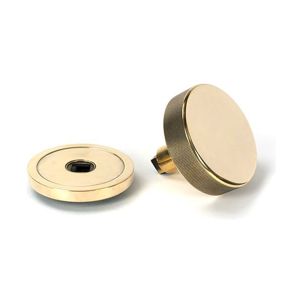 From The Anvil - Aged Brass Brompton Centre Door Knob (Plain) - 46734