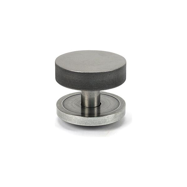 From The Anvil - Pewter Brompton Centre Door Knob (Plain) - 46762